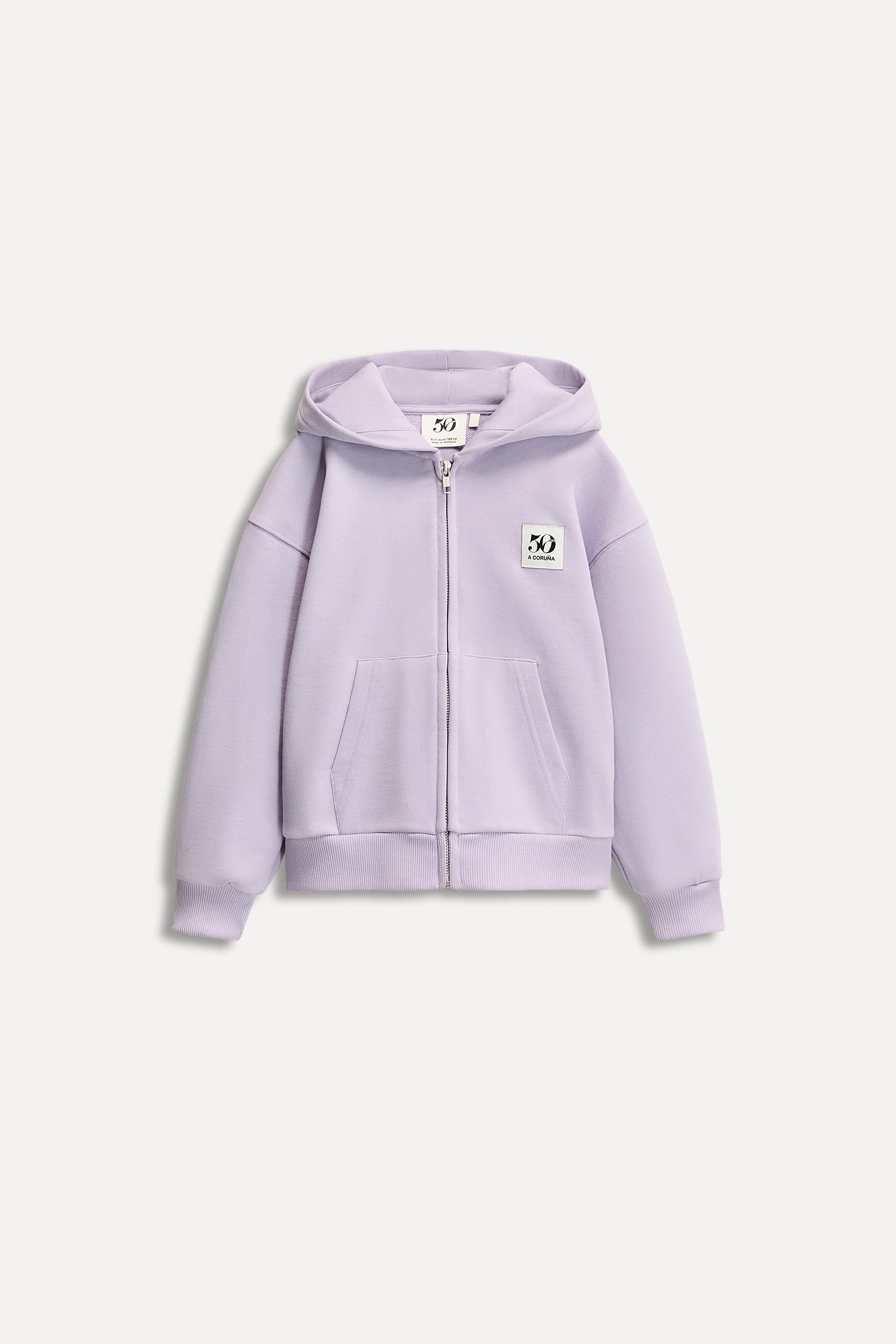 6 ANS/ SWEAT ZIPPÉ ÉTIQUETTE 50TH ANNIVERSARY
